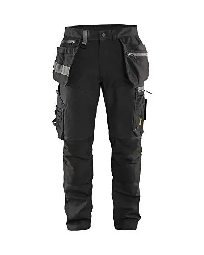 Blaklader 159913439900C54 Handwerker Arbeitshose mit Stretch, Schwarz, Größe C54 - Arbeitshose mit Stretch, ideal für Handwerker. Robuste Cordura-Verstärkungen und zahlreiche Taschen sorgen für Funktionalität und Komfort bei der Arbeit.