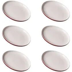 Ritzenhoff & Breker JASPER Dessertteller 6er Set - Beere - Teller Set für stilvolle Desserts, mit einzigartiger Mattglasur und Soft-Touch-Haptik, spülmaschinengeeignet und ideal für besondere Anlässe.