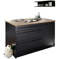 Yourkitchen Kücheninsel JAZZ - Modernes Design für Ihre Küche - Einbauküchen-Komponenten: Die Yourkitchen Kücheninsel JAZZ mit 2 Türen, 3 Schubladen und offenem Fach bietet eleganten Stauraum und zeitloses anthrazit Design. Perfekt für eine stilvolle und funktionale Küche.