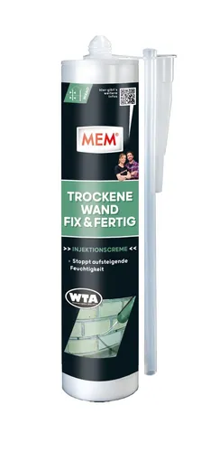 MEM Trockene Wand Fix & Fertig 290 ml - Dichtmaterialien, ideal zur schnellen und effektiven Abdichtung von Wänden für ein trockenes Raumklima.