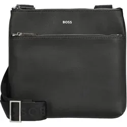 Boss Zair Umhängetasche aus Leder 26 cm schwarz in schwarz von BOSS