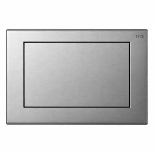 TECE Betätigungsplatte planus für Einmengentechnik - Edelstahl gebürstete WC-Betätigungsplatte, modern und langlebig, ideal für stilvolle Badezimmer in der Sanitärinstallation.