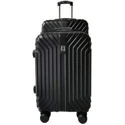 NTK-Collection Hartschalen-Trolley Hartschalenkoffer 2er-Set Mabell Schwarz, 4 Rollen schwarz