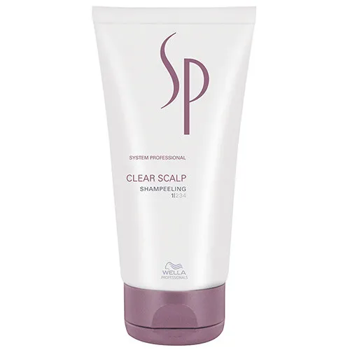 Wella SP System Professional Clear Scalp Shampeeling 150 ml - Reinigendes Shampeeling für die Kopfhaut, entfernt effektiv Schuppen und sorgt für ein revitalisiertes Haargefühl.