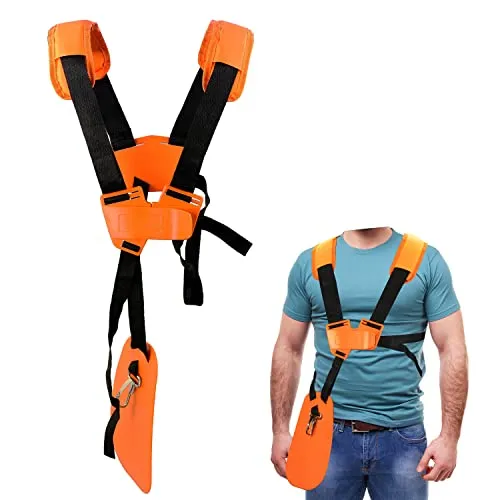 YOUSHARES Schultergurt Gurt Doppelschultergur, Tragegurt Motorsense Rasentrimmer Cutter Trimmer Shoulder Strap für Stihl FS Freischneider Stihl Ersatzteile, Orange