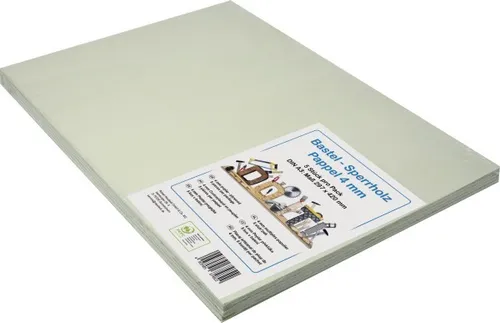 Bastelsperrholz Pappel DIN A3 42 x 29,7 cm, 4 mm  Sperrholzplatte