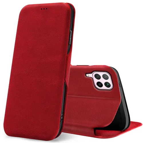 Für Huawei P40 Lite Style Handy Hülle Schutz Tasche Flip Case Klapphülle