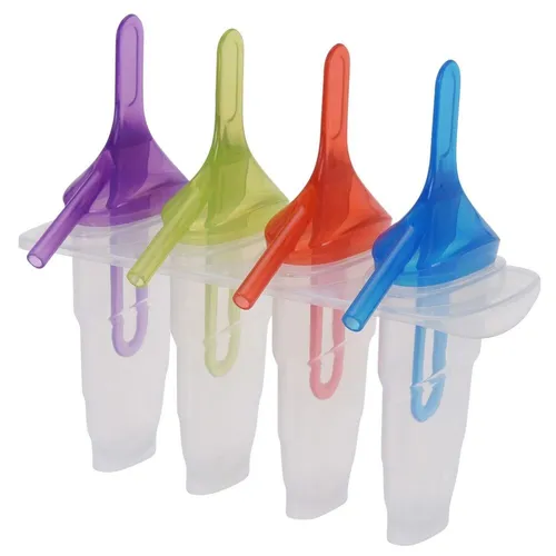 ORION Stieleisform / Eisförmchen 4 Stück + Ständer