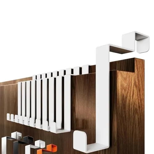 4smile Türhaken Innenseite aus Edelstahl, 10er Set in Weiß in weiß von 4smile