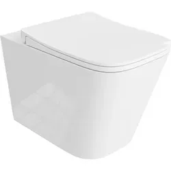 LAVITA Wand-WC Maio | Hänge Toilette mit Absenkautomatik - WC-Sitz mit Soft-Close und spülrandlosem Design für hygienische Reinigung und modernes Bad-Design. Umweltfreundliches Spülsystem spart Wasser.