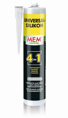 MEM Universal-Silikon 4 in 1 300 ml transparent