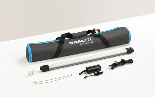 NANLITE PavoTube II 15C - Dauerlicht LED-Farb-Effektleuchte für kreative Foto- und Videoaufnahmen. Mit variabler Farbtemperatur und dimmbaren Spezialeffekten, ideal für Vlogging, Streaming und mehr.