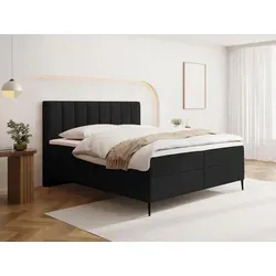 Boxspringbett mit Bettkasten 200x200 cm – Komfortables Polsterbett mit H4 Taschenfederkern-Matratze und Topper - Erleben Sie höchsten Schlafkomfort mit unserem Boxspringbett: H4 Taschenfederkern-Matratze, praktischer Bettkasten für Stauraum und modernes Design in Boucle oder Samt. Ideal für stilvolle Schlafzimmer!