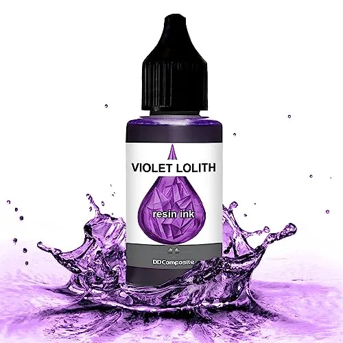 DD Composite Resin Inks Tinte Fluid Art Alkohol Ink hochkonzentriert Epoxidharz Kunst Design River Table Dish-Art, Menge:30ml, Resin Ink Color:VIOLET LOLITH
