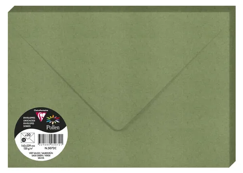 Briefumschläge Grün von Pollen by Clairefontaine