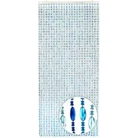 Kobolo Türvorhang Perlenvorhang OCEAN - Blau 90x200cm - Raumteiler-Vorhänge aus 100% Kunststoff, abweisend gegen Insekten und mit eleganten Blautönen, ideal für stilvolle Raumtrennungen.