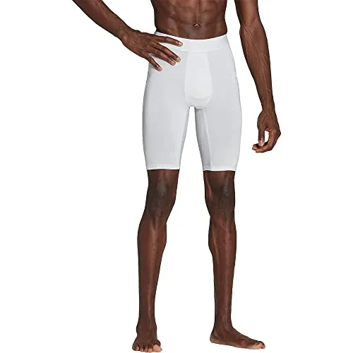 adidas Boys Tights Techfit Aeroready Short Tights, Weiß, IA1210, Größe 152 - Trainingsbekleidung aus 88% recyceltem Polyester für umweltbewusste Athleten, ideal für optimale Bewegungsfreiheit und Komfort beim Training.