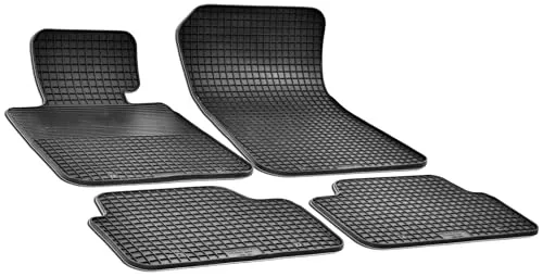 WALSER DirtGuard Gummi Fußmatten für BMW X1 (E84) & 1er (E87) - 100% passgenaue und robuste Gummi Fußmatten für BMW X1 (E84) 03/2009-06/2015 und BMW 1 (E87) 02/2003-01/2013. Ideal für optimalen Schutz vor Schmutz und Nässe, pflegeleicht und langlebig.