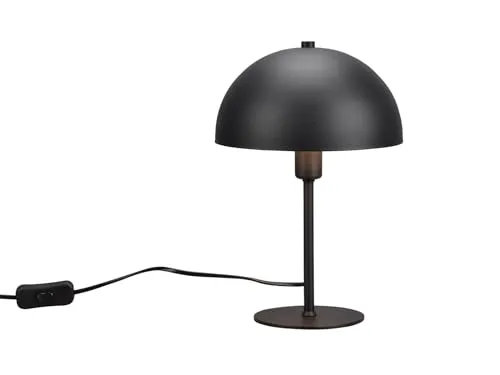 Kleine Tischleuchte 30cm aus Metall Schwarz Gold - Tischlampen mit dimmbarer E14 LED, 3-stufig einstellbar für angenehmes Licht, modernes Design in Schwarz-Gold für stilvolle Akzente.