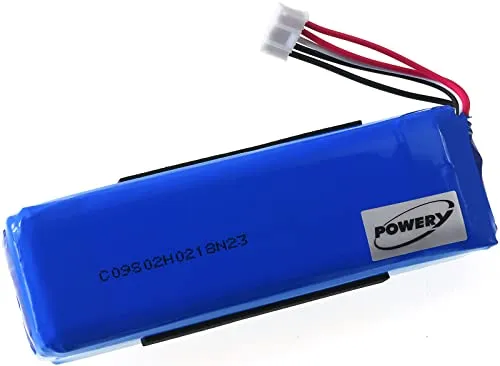Powery Akku für JBL Charge 2+ 6000 mAh - Standard-Akkus mit 6000 mAh für längere Spielzeiten und optimale Leistung Ihres JBL Charge 2+ Lautsprechers.