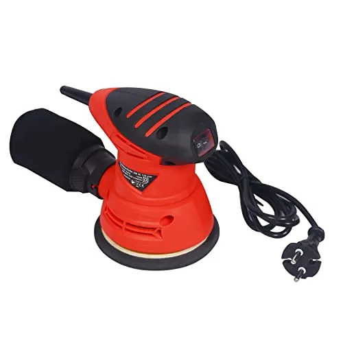 Wiltec Exzenterschleifer 250 W mit 125 mm Schleifteller - Leistungsstarke Schleifmaschine für Holz, Metall und mehr, mit effizienter Staubabsaugung und komfortablem Griff für müheloses Arbeiten.