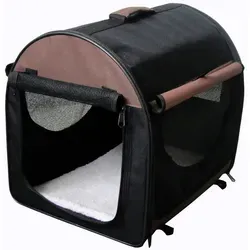 BruKa Tiertransportbox Rex Hundebox Hundetransportbox faltbar Autotransportbox Katzen Hunde, verschieden Farben und Größen erhältlich braun XL