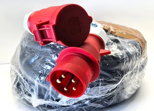 as-Schwabe Verlängerungskabel 61026, 50m, CEE 400 V - Werkstatt und Zubehör, ideal für Baustellen mit IP44 Schutz und beständig gegen Öle und UV-Strahlung.