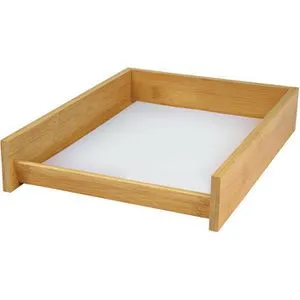 Wedo Briefablage 61807, A4, braun, stapelbar - Diverse W - Stabil und leicht, aus 100% Bambus im natürlichen Design. Ideal für A4-Unterlagen, senkrecht stapelbar und umweltfreundlich.