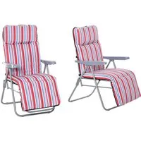 Outsunny Liegestuhl Set