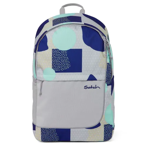 Satch Schulrucksack Fly - Rucksacktaschen aus recyceltem Material, ergonomisch geformt für optimalen Tragekomfort und viel Platz für Schulbücher und einen Laptop.