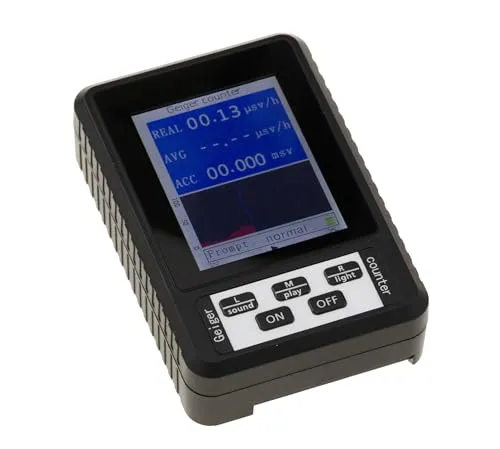 KALEA-INFORMATIQUE Detektor für Beta- und Gamma-Röntgenstrahlung vom Typ Geigerzähler, Anzeige von Sofort-, Durchschnitts- und kumulierten Werten.