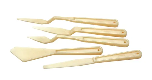 VBS Kunststoff-Spachtel 5-tlg. 19 cm Spachtelarbeiten Strukturpasten Dekoschnee