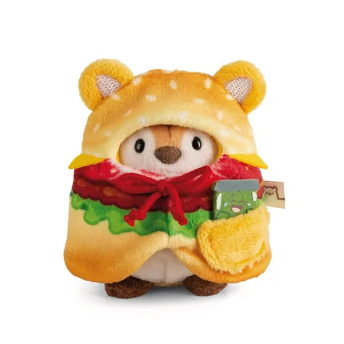 NICI GREEN Kuscheltier Set Tiger Tiggy mit Gurkenglas und Hamburgerkostüm