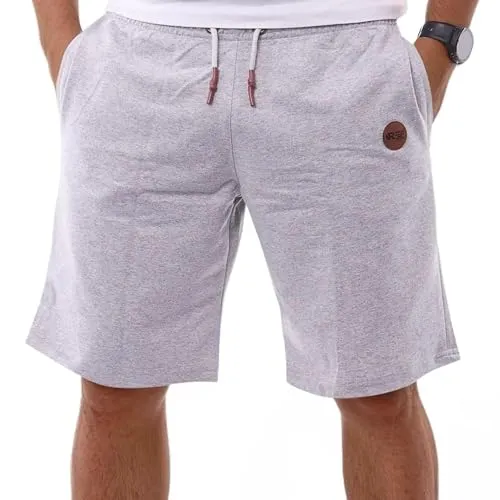 Reslad Kurze Hosen Herren - Shorts Herren Jogginghose Männer - Sporthose Kurz Sommer Bermuda Short - Bequeme Freizeit Trainingshose RS-5096 Grau XL