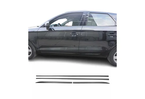 OMAC Zierleisten-Aufkleber für VW Jetta 2005-2010 - Chrom Dunkel, 4tlg - Hochwertige Zierleisten für Türschutz, rostbeständig und leicht zu reinigen. Perfekt für einen eleganten Look und einfachen Einbau. Ideal für den professionellen Einsatz.