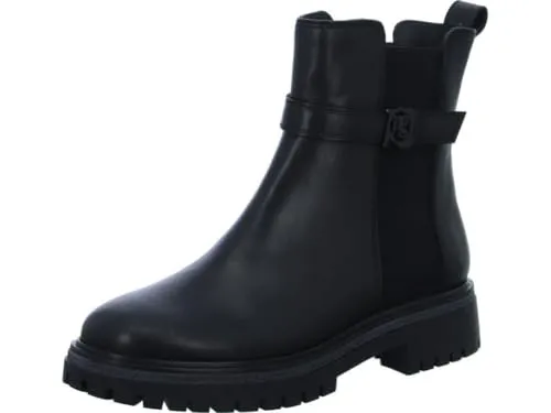 Paul Green 8191-006 Stiefeletten für Damen in Schwarz - Wanderschuhe mit klassischem Stil, aus hochwertigem Glattleder und Textil, ideal für stilvolle Outdoor-Aktivitäten, Absatzhöhe 4 cm, Größe 38 EU.