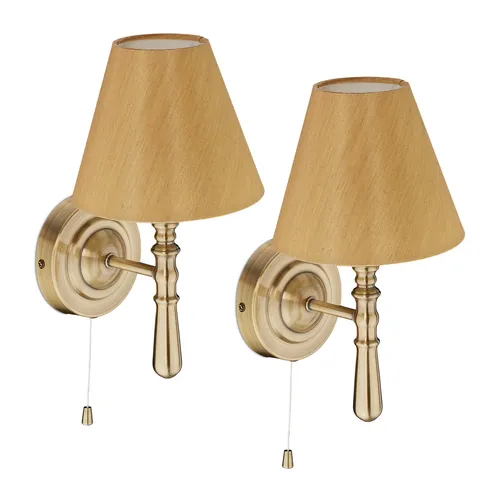 Wandlampe Treppenlampe 2er Set - Elegante Wandleuchten für Innenräume, ideal für Treppenhäuser. Robust aus Eisen und Polyester, sorgen sie für Sicherheit und Stil.