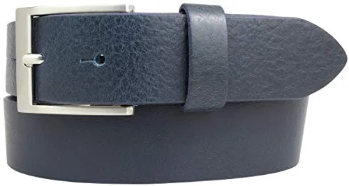 BELTINGER Vollrindleder Gürtel 35mm – Jeans- und Anzuggürtel für Damen und Herren, Marine 120cm - Hochwertiger 35mm Gürtel aus italienischem Vollrindleder, ideal für jeden Anlass. Mit geschliffenen Kanten für Komfort und 5 Löchern zur individuellen Anpassung. Langlebig und stilvoll, perfekt für Freizeit und Büro.