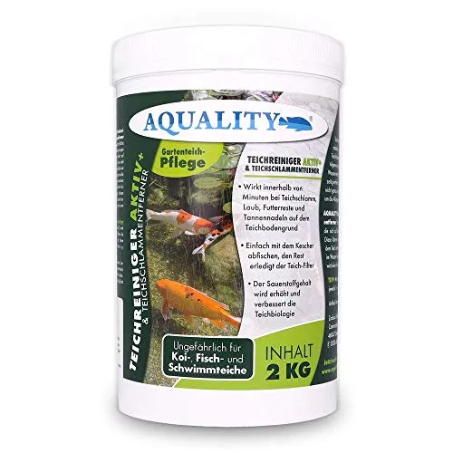 aquality Teichreiniger & Teichschlammentferner (Wirkt innerhalb von Minuten