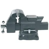 Stanley Schraubstock MaxSteel 1-83-068 - drehbar mit 150mm Backenbreite - Klemmzwingen & Schraubstöcke - 360° drehbar mit verriegelbarem Sockel, ideal für präzises Arbeiten mit einer Spannkraft von ca. 21,5 kN.