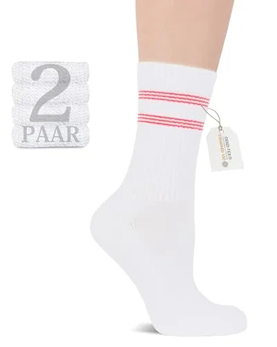 Fiera Besa Tennissocken Sportsocken, 2 Paar, Ultra Komfort Europäische Qualität, Rutschfest, Atmungsaktiv