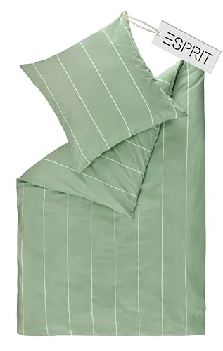 Esprit Bettwäsche HARPLINES Renforcé 200x200 cm in Grün in grün von Esprit