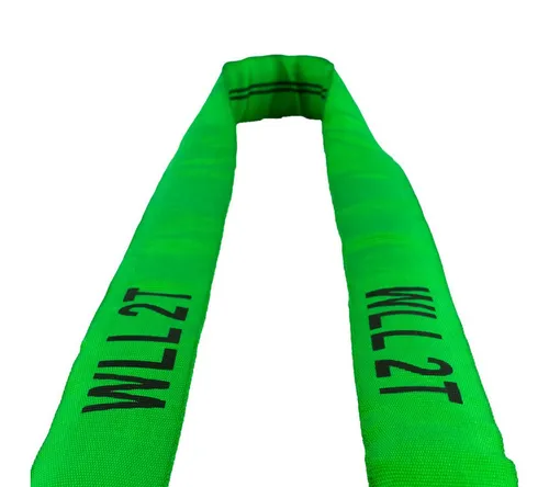 MCS CARGO SECURITY Zurrgurt Rundschlinge rund, 2000 kg, 2 m, Hebeschlinge, grün (1-St)