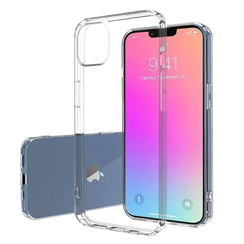 Für iPhone 13 Mini // Hülle Silikon Schutztasche Gummi CLEAR *Premium Qualität*