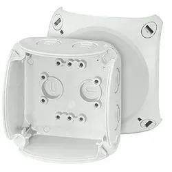 Hensel KF0200G Kabelabzweigkasten IP66/IP67, 93 x 93 x 62 mm, ohne Klemmen