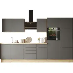 RESPEKTA Küchenzeile Safado 340 cm in grau von Respekta