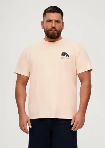 s.Oliver Kurzarmshirt T-Shirt Baumwoll-Shirt mit Frontprint