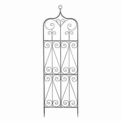 Siena Garden Rankgitter Metall in anthrazit 51x64 cm - Hochwertiges, stabiles Rankgitter aus Metall, ideal für kreative Begrünung und Gartenverschönerung.