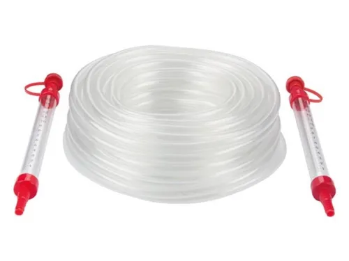 Toolland SCHLAUCHWAAGE - 20 m - Wasserwaagen mit 20 m Schlauchlänge, ideal für präzise Nivellierung in großen Bereichen. Ausgestattet mit zwei Libellen für optimale Genauigkeit.