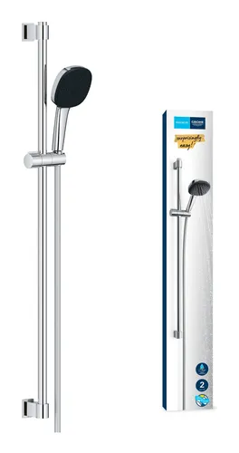 GROHE Vitalio 110 - Wassersparendes Brausestangenset - Handbrausen Set mit 2 Strahlarten, 90 cm Brausestange und umweltfreundlicher Technologie für nur 8 l/min. Perfekt für Komfort und Ressourcenschonung.